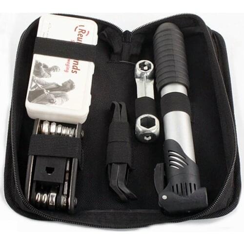 Wrench Portable Cycling Tool Set Mountain Bike Bicycle Repair Tools Mini Pump Type Repair Kit Screwdriver Tool with Carry Bag