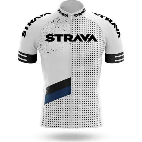 Summer 2021 New Strava ProTeam Man Cycle Jersey Koszulka Kolarska Męska Maillot Ciclismo Retro Bike Shirts Cycling Jersey