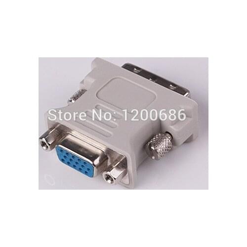 New DVI-I 24+5 Pin Male to VGA 15 Pin Female HDTV DVI Video Converter Adapter
