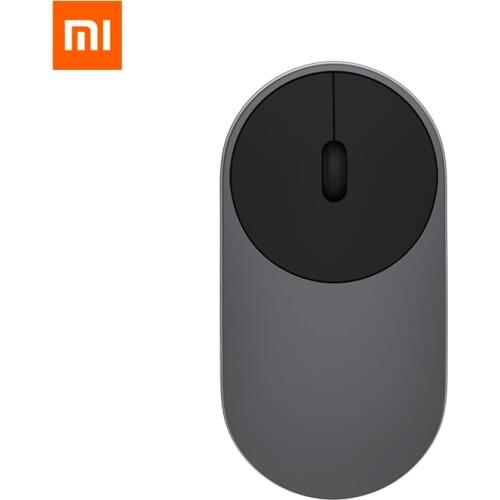 Xiaomi Mi Portable Wireless Mouse Laser Sensor Aluminium Alloy ABS Material 2.4GHz WiFi Bluetooth 4.0 Dual Mode Connect Light