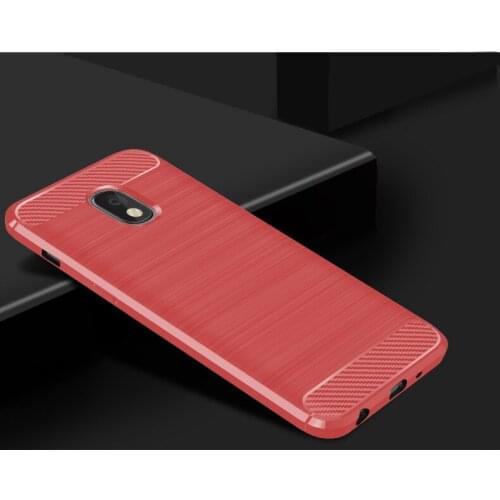 J4 Anti-Slip Case For Samsung Galaxy J6 2018 Shockproof Cover Carbon Fiber Phone Cases J7 Pro Case J7 2018 Cover Soft TPU