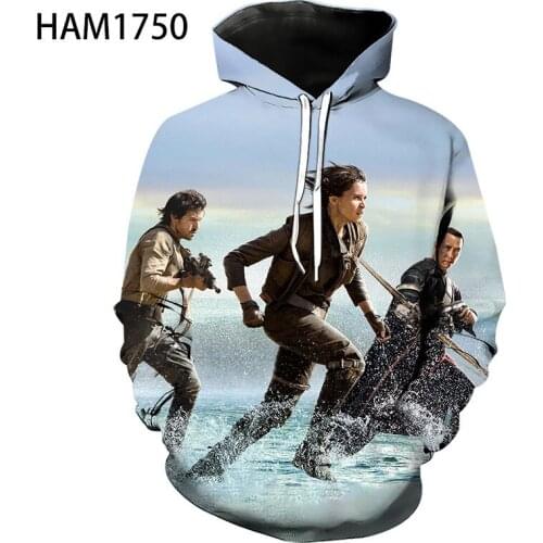 2021 Spring and Summer 3D Hoodie Mens and Womens Rogue One Cartoon Print Sweatshirt Street Fashion Childrens Cool Pullover