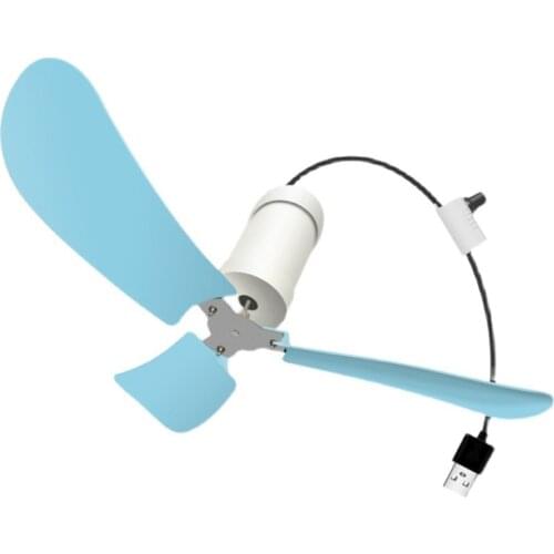 15inch USB Ceiling Fan with Speed Control Power Switch USB Hanging Fan for Camping Bedroom Dormitory and more
