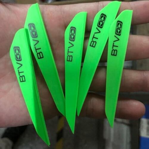 30X 3 BTV Plastic Vane for Carbon Fiberglass Wood Bolts Arrows Accessories Archery Bow Free Shipping
