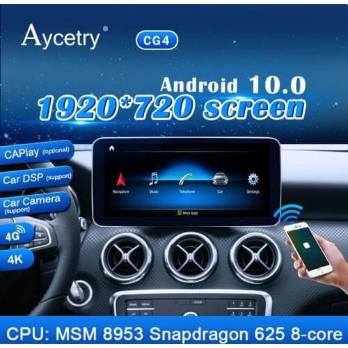 Car Radio Android 10 For Mercedes Benz A-Class A Class W176 GLA Class X156 CLA Class C117 G Class W463 stereo auto audio screen