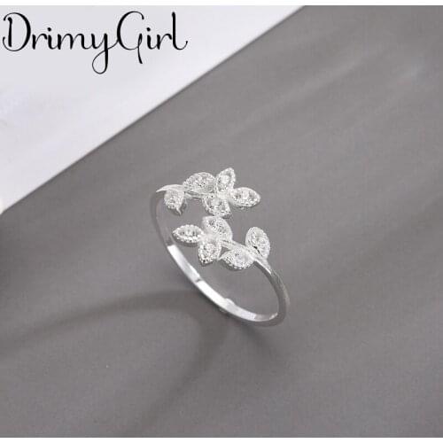 Boho Gothic New Zircon Leaf Rings For Women Men Jewelry Birthday Gift Romantic Wedding Engagement Drop Shipping