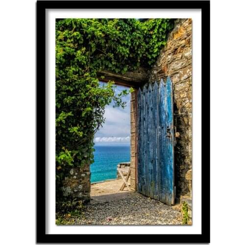 Diy Diamond Painting Cross Stitch Door Of The Ocean View Villa Diamond Needlework Crafts Full Diamond Embroidery