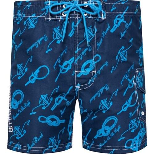 Men Breathable Beach Pants Party Holiday Leisure Trousers Multicolor Printing Color