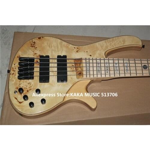 Guitar Factory 5 Strings Electric Bass ashwood with Active pickup High Quality Best Selling
