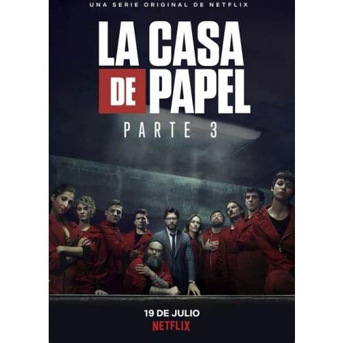 Lot style Choose La Casa De Papel Money Heist Art print Silk poster Home Wall Decor
