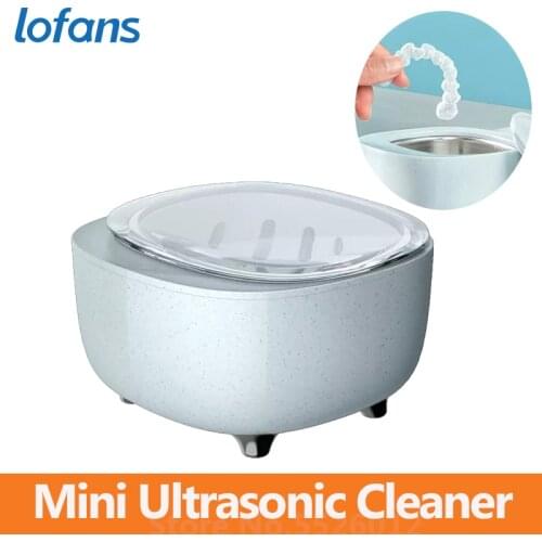 Lofans Multifunction Mini Ultrasonic Cleaner Vibration UVC Disinfection Makeup Tools Glasses Denture Portable Cleaning Machine