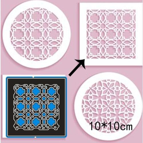 10*10 cm square lace border New Metal Cutting Dies New Stencils for DIY Scrapbooking Paper Cards Craft Making Craft Decoration