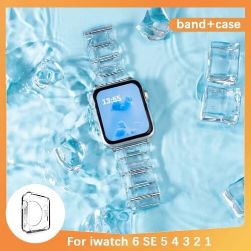 Newest Strap for Apple Watch Band Series 6 SE 5 4 321 Transparent for Iwatch bracelet 38mm 40mm 42mm 44mm Watchband accessories