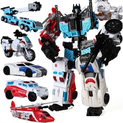 Haizhixing 5 IN 1 Transformation Robot Car Toys Anime Devastator Aircraft Tank Motorcycle Truck Model KO gt Boys Kid Adult Toy