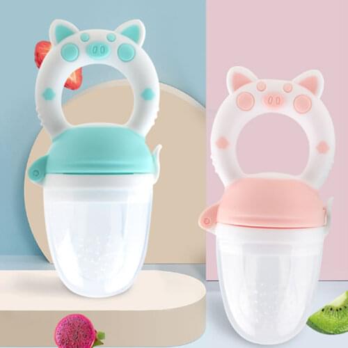 Silicone Fresh Food Nibbler Baby Feeder Kids Boy Girl Fruit Nipples Feeding Safe Infant Baby Supplies Nipple Soother Bottles
