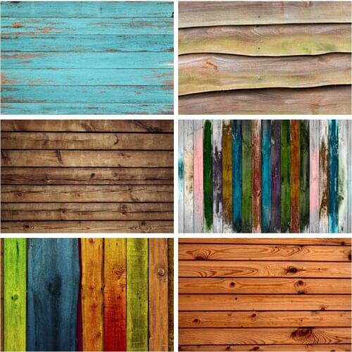 Old Wooden Background For Photography Planks Board Hardwood Texture Party Baby Pattern Photo Backdrop Photocall For Photo Studio