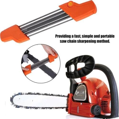Easy File 2 In 1 Chainsaw Sharpener 5/32P 4.0mm Grinding Tool Bearing Steel Power Tools Accessories 38 X6 X2.5cm