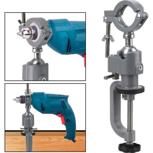 Rotating Table Vise Swivel Stand Bench Vise Clamp Multifunctional Electric Drill Stand Holder Bracket