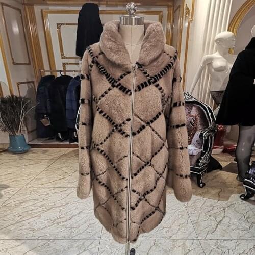 WINTER PALACE Fur Coats With A Hood