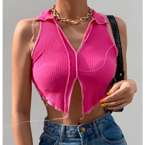 Y2K Women Patchwork Asymmetrical Top Summer Fashion Lace Up Tie Front Crop Tops Bodycon Hollow Out Sexy Hot Club Tanks vintage