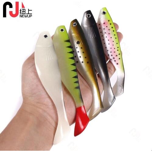 1PCS/Winter fishing Sea fishing bionic soft bait 15cm/26g Artificial 3D eyes shaker Swim bait Fishing tackle