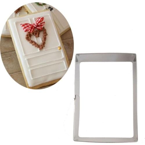 1pcs patisserie reposteria gateau Door Moldes Metal Cookie Cutter Fondant Cake Decor Tool Cupcake Toppers Chocolate Pastry Mould