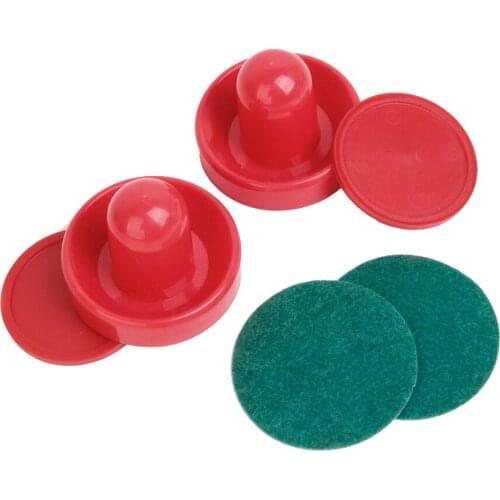 2 Air Hockey Pushers Goalies Ice Hockey Pushers Pucks Set for Game Tables