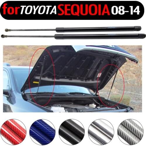 2pcs Auto Car front Hood Bonnet Gas Spring Lift Support Damper Struts for Toyota Sequoia 2008-2014 for Toyota Tundra 739 mm