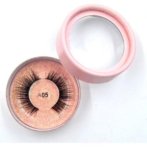 3D False Eyelashes Natural Long Silk Mink lashes Hand made Black Cotton Stalk soft comfortable reuse last long eye makeup lashes