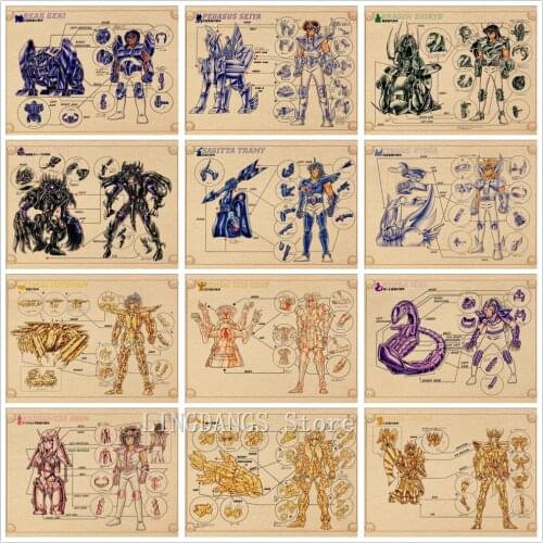 5d Diy Diamond Painting Saint Seiya Armor Anime Cartoon Manga Diamond Mosaic Embroidery Cross Stitch Full Drill Home Decor Gift