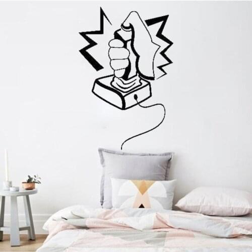 Joystick Viny Wall Stickers X-BOX Gamer Controller Mural Decor Removable Art Home Decoration G34
