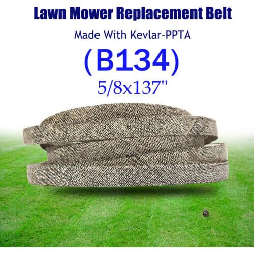 Make with Kevlar Lawn Mower Belt Para-aramid Fiber B134 5/8x137" Special Cotton for M/TD C/UB C/ADET A/YP PBGT22 PB22