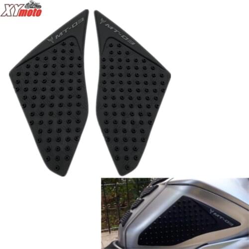 Motorcycle Tank Pad Sticker For Yamaka MT-03 Anti slip Tank Pad MT03 MT 03 2015 2016 Gas Knee Grips Traction Side 3M Decal
