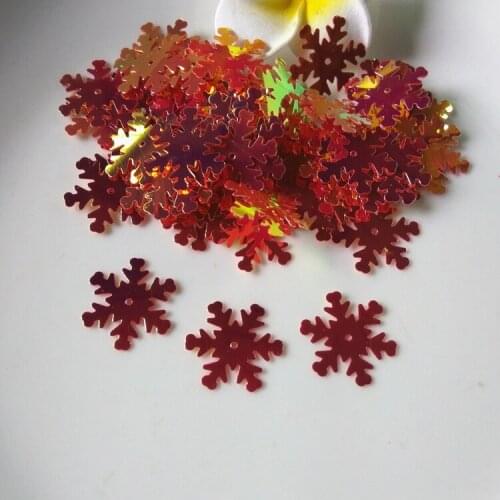 Belly Dance Sequin 20mm Pvc snowflake Loose Sequins Paillettes Hole Sewing Wedding Crafts,women Diy Accessory,lentejuela