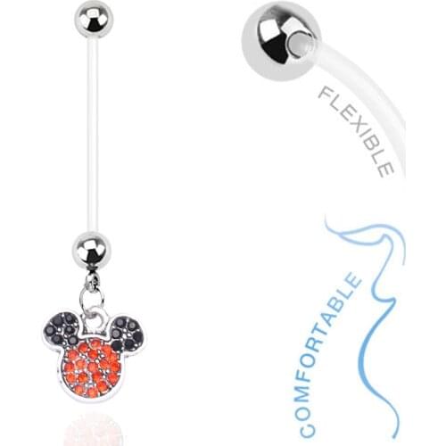 1PC Cute Mouse Navel Piercing Nombril Sexy Pregnancy Women Belly Button Rings Fashion Navel Piercing Ombligo Body Piercings