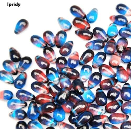 20Pcs/lot 6*9MM Teardrop Water Drop Resin Beads For Jewelry Making Bracelet Necklace Accessories