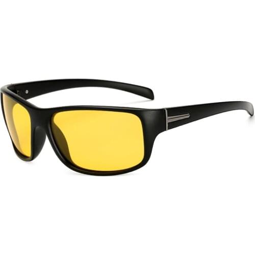 Polarized Men Women Night vision Sunglasses SQUARE Drive Yellow Lens Vintage Square Male Female Sun Glasses for men High quality