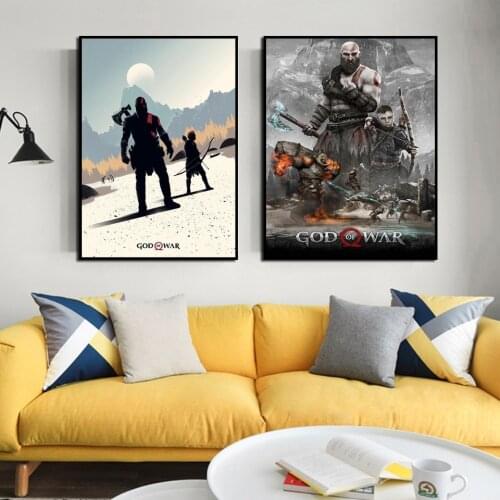 God of War 4 Video Character Game Poster Canvas Painting HD Print Wall Artist Home Decoration