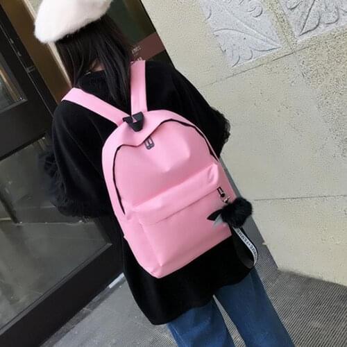 2021 Fashion Women Casual Korean Style Canvas Backpack Travel Outing School Bag Large Capacity Storage Pouch Backpacks