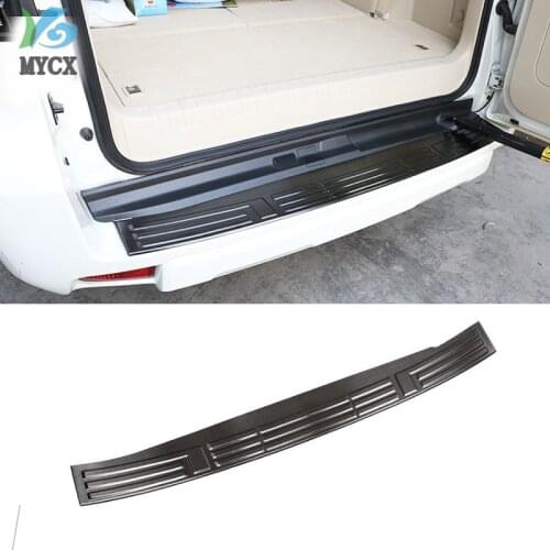 Steel Rear Bumper Protector Tail Trunk Guard Sill Plate Scuff Cover For Toyota Land Cruiser Prado FJ150 150 2010-2018 year