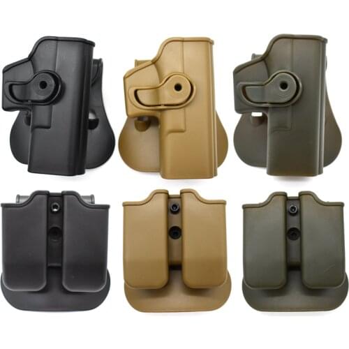 Tactical Gun Glock Holster Case Fit for Glock 17 18 19 22 26 31 43 Airsoft Pistol Holster Hunting Accessories Holster with pouch