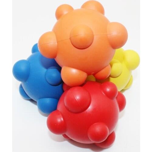 Pet supplies milk scented rubber irregular bouncing ball 7cm cat and dog toy molar solid toy ball,Q274