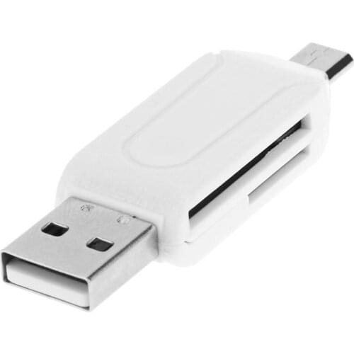 USB2.0 Micro USB OTG Card Reader 480MB/s High-speed Cardreader for TF SD Memery Card Adapter for PC Mobile Phone Laptop Notebook