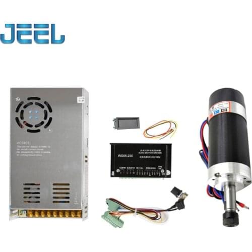 ER11 500W High Speed Air-cooled Brushless Spindle Motor Kit, CNC Engraving Machine Spindle Accessories
