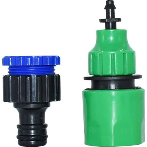 1/4" quick connector 3/8" Female thread G1/2 G3/4 to the 4/7 8/11 hose Telescopic connector Drip irrigation Hose adapter 1PCS
