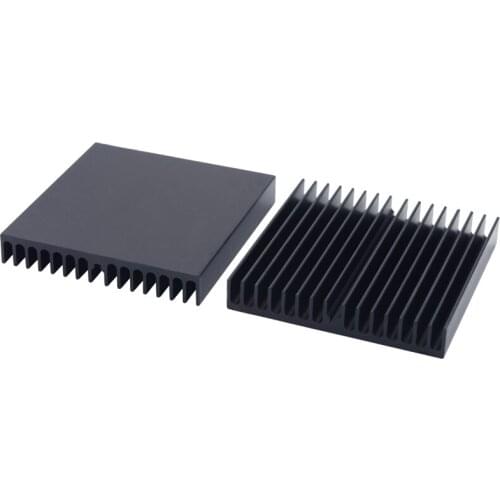 10/100pcs Aluminum Alloy Black Oxidation Heat sink 60*60*10MM Aluminum IC Heatsink Radiator Cooler Cooling Power Transistor
