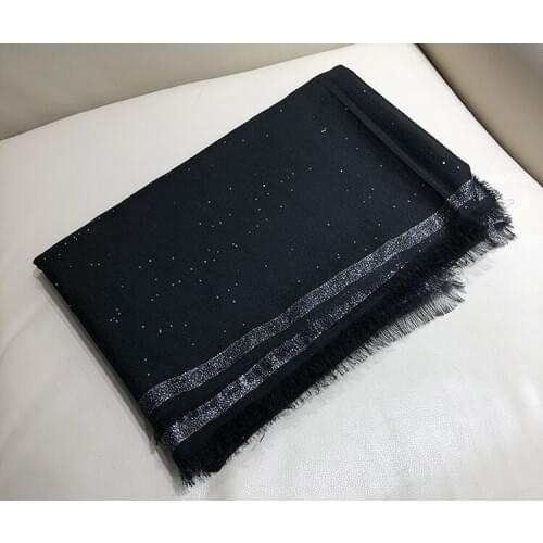 100%cashmere small stars dots silver side women new fashion thin scarfs shawl pashmina 135X195cm retail wholesale