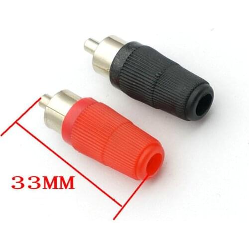 100pcs RCA Male plug Audio Video Connector soldering