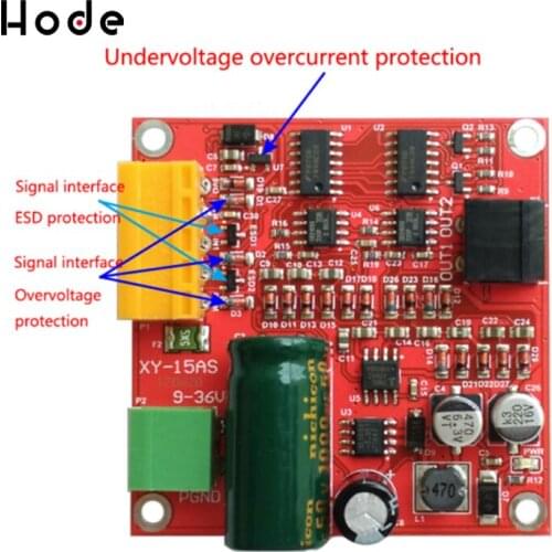 6-36V 15A High Power DC Motor Driver Board PWM Speed Controller adjustable Industrial Grade