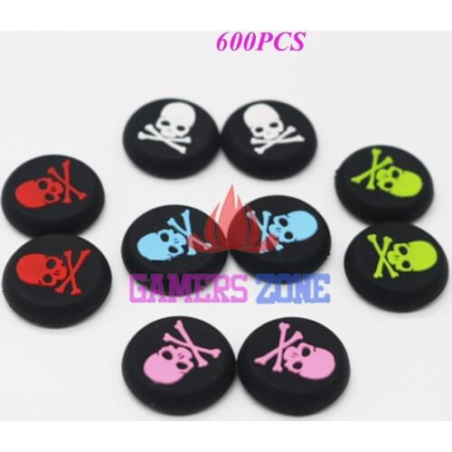 600PCS For PS3 PS4 Controller Thumb Grips Skulls For Xbox One Xbox 360 Silicon